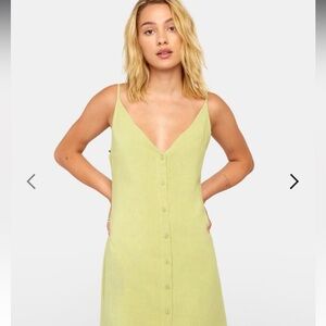 RVCA mini summer dress with buttons